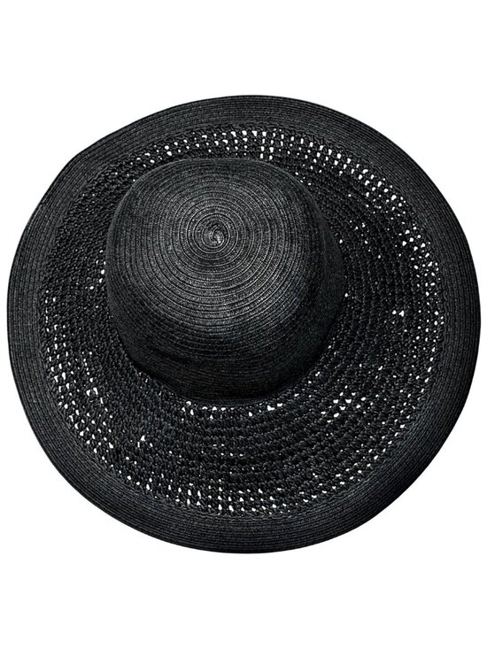J. Crew Accessories - J.Crew Black Wide Brim Sun Hat - One Size